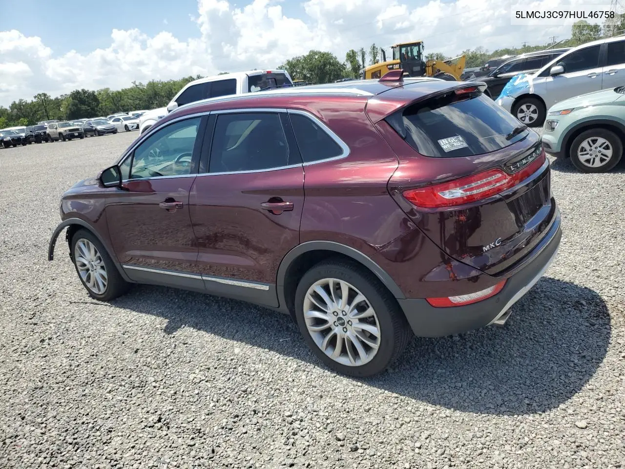 2017 Lincoln Mkc Reserve VIN: 5LMCJ3C97HUL46758 Lot: 57372046
