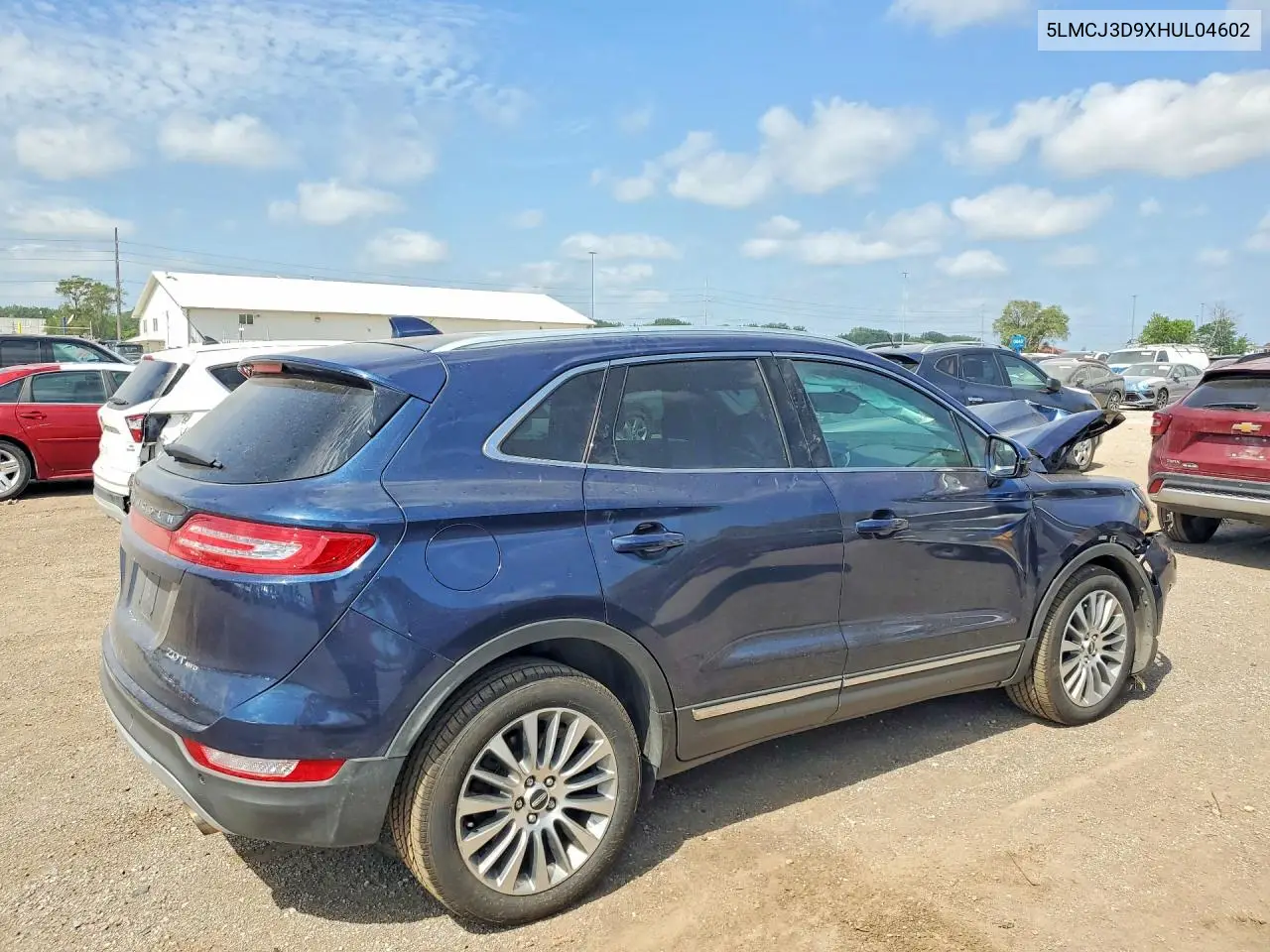 2017 Lincoln Mkc Reserve VIN: 5LMCJ3D9XHUL04602 Lot: 58724476
