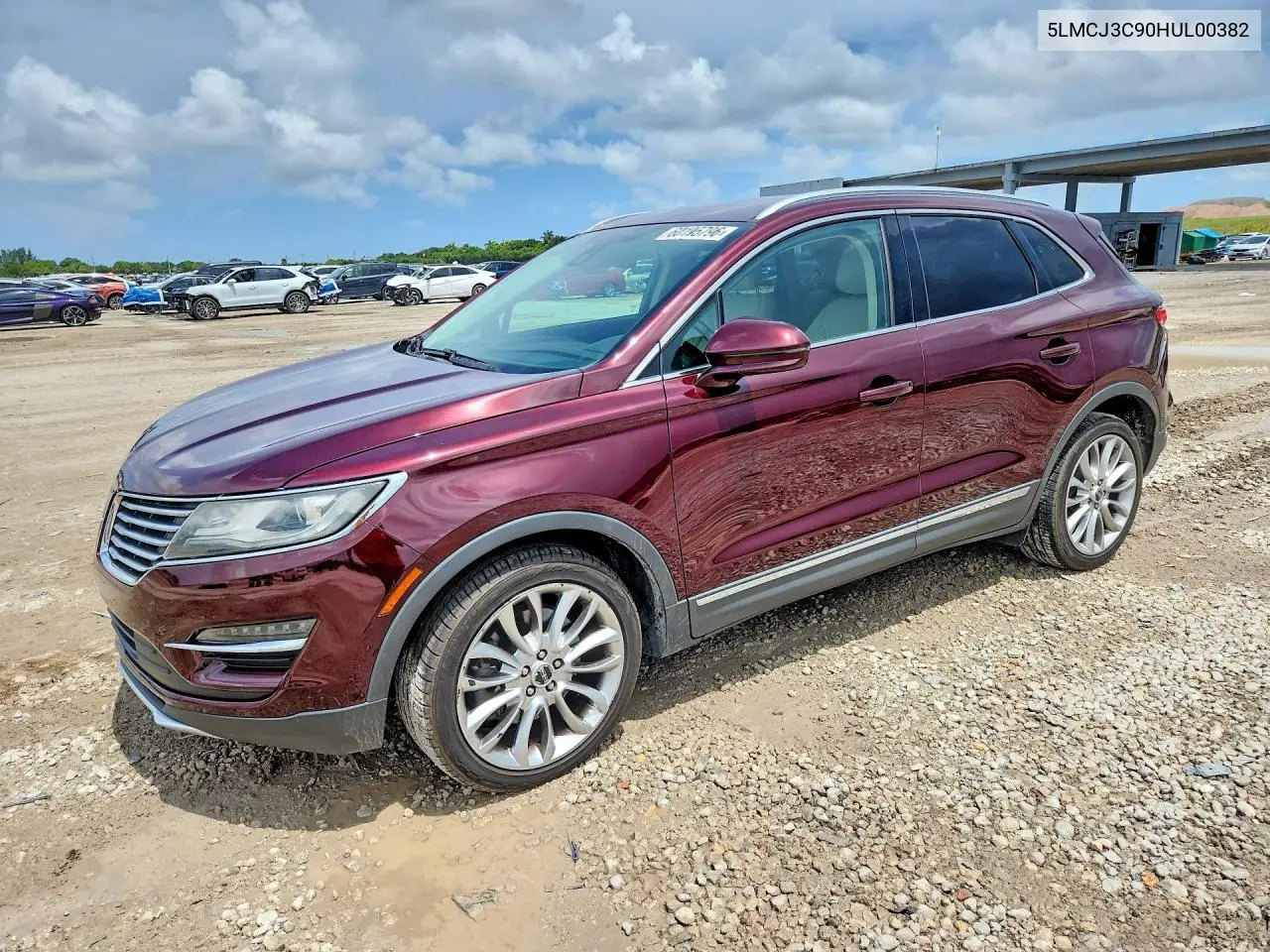 2017 Lincoln Mkc Reserve VIN: 5LMCJ3C90HUL00382 Lot: 60195796