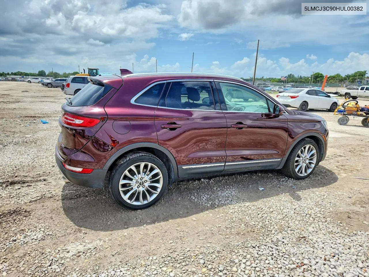 2017 Lincoln Mkc Reserve VIN: 5LMCJ3C90HUL00382 Lot: 60195796
