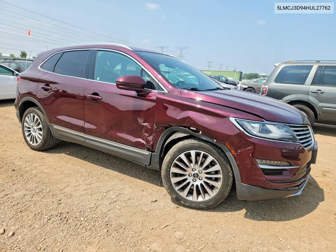 2017 Lincoln Mkc Reserve VIN: 5LMCJ3D94HUL27762 Lot: 60948896