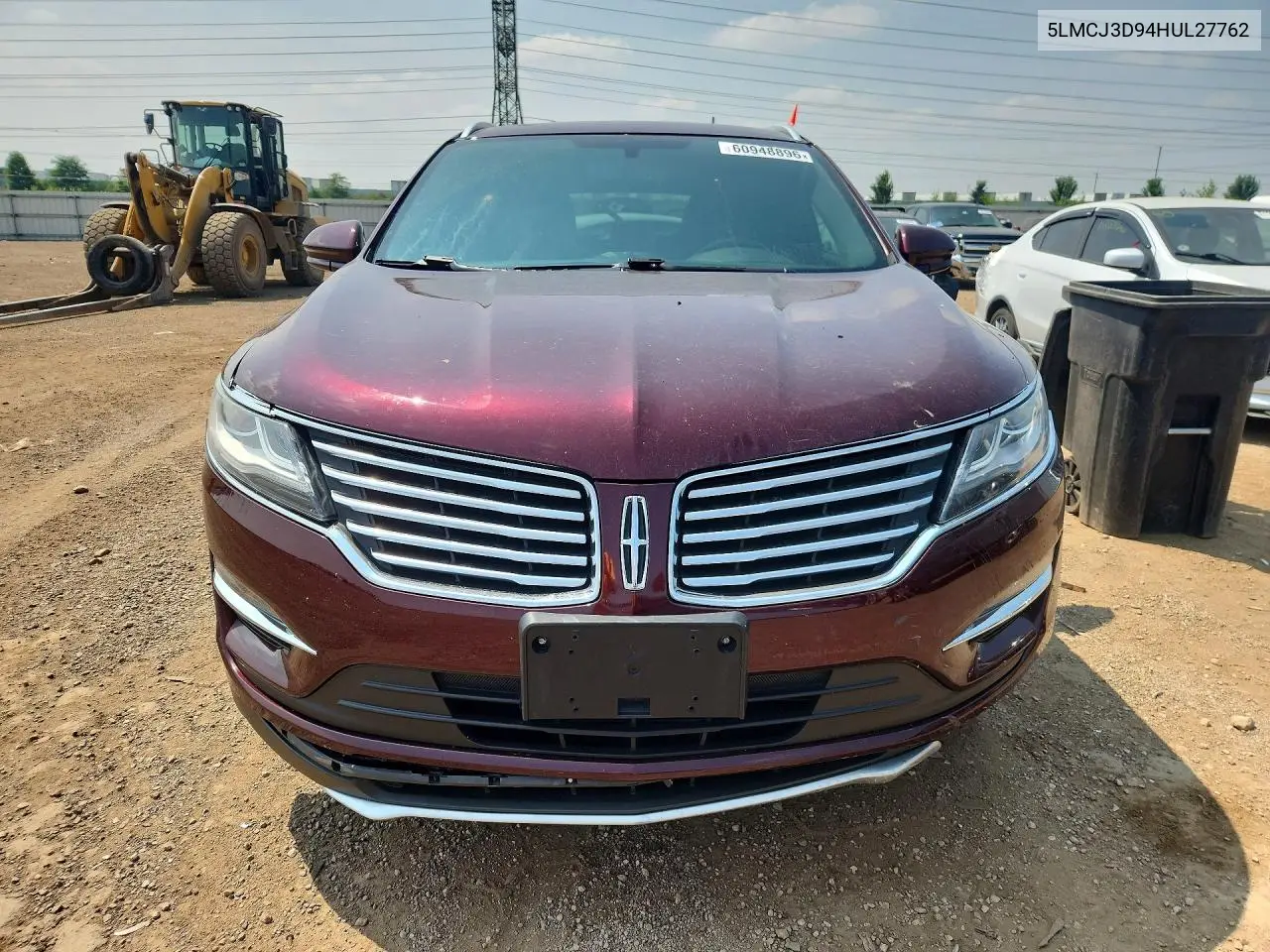 2017 Lincoln Mkc Reserve VIN: 5LMCJ3D94HUL27762 Lot: 60948896