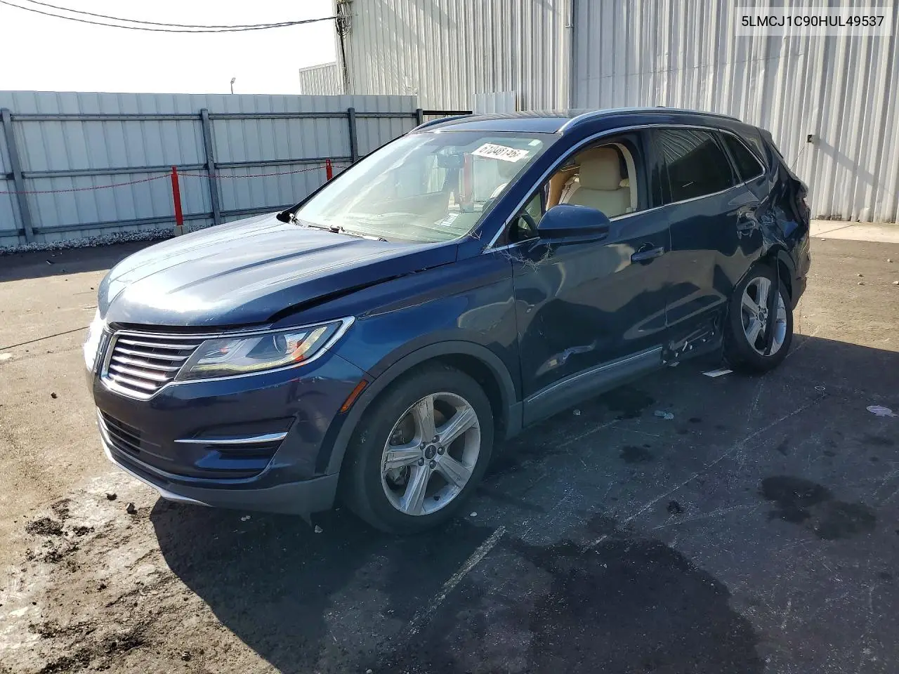 2017 Lincoln Mkc Premiere VIN: 5LMCJ1C90HUL49537 Lot: 61040146