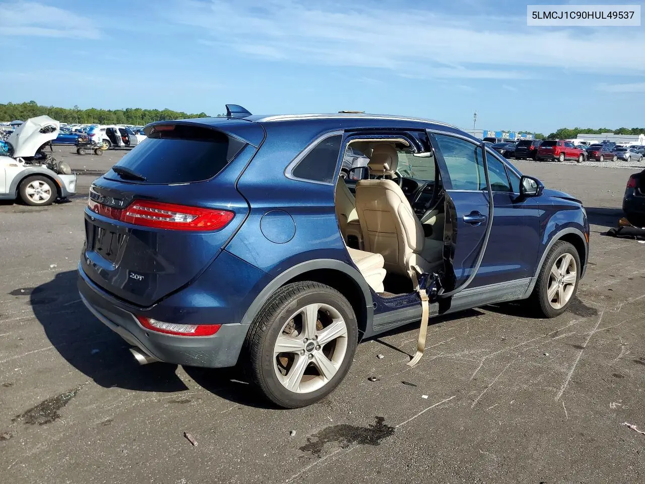 2017 Lincoln Mkc Premiere VIN: 5LMCJ1C90HUL49537 Lot: 61040146