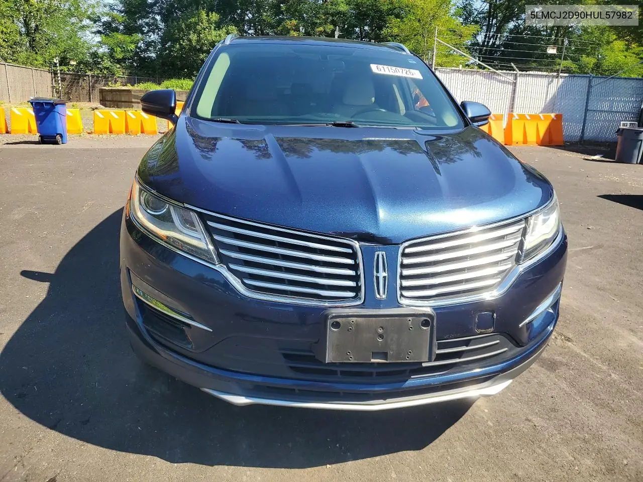 2017 Lincoln Mkc Select VIN: 5LMCJ2D90HUL57982 Lot: 61150726