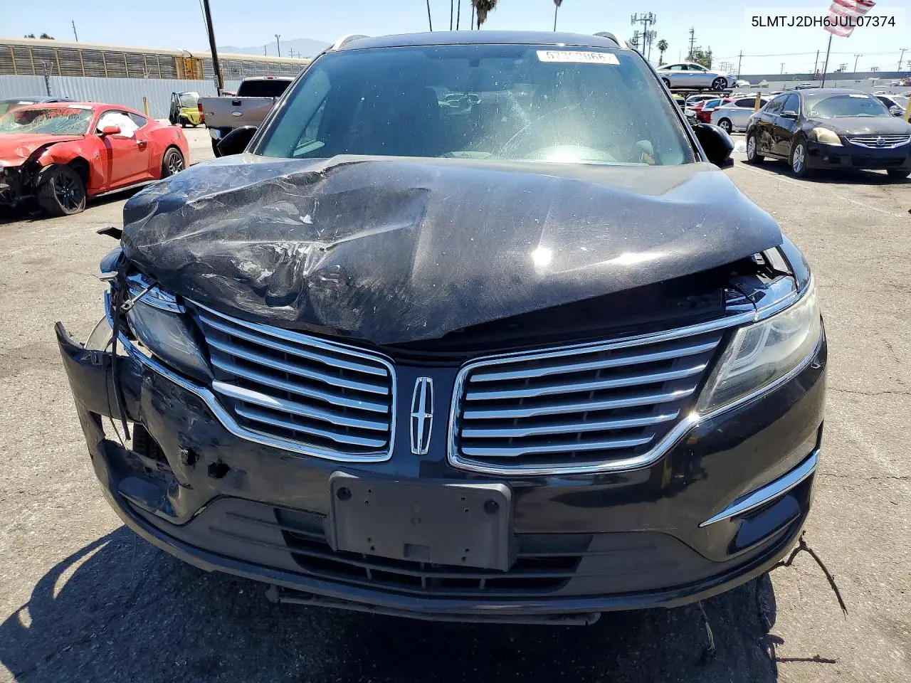 2018 Lincoln Mkc Select VIN: 5LMTJ2DH6JUL07374 Lot: 57362066