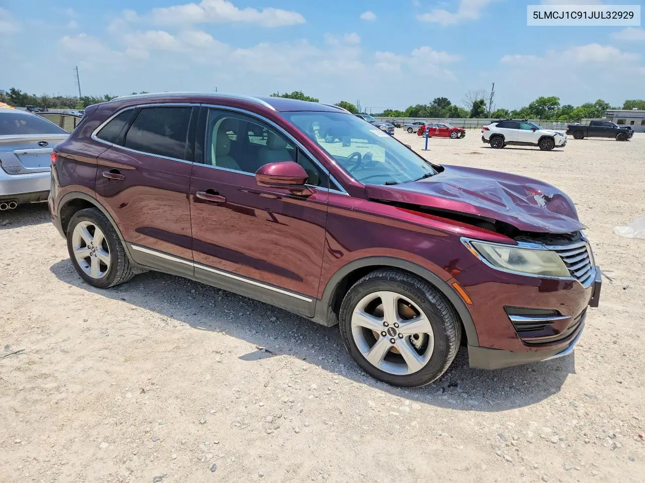 2018 Lincoln Mkc Premiere VIN: 5LMCJ1C91JUL32929 Lot: 57502566