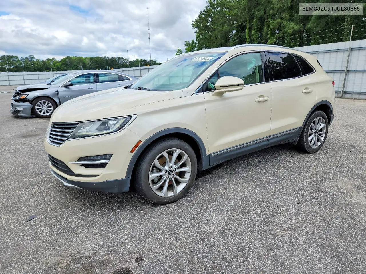 2018 Lincoln Mkc Select VIN: 5LMCJ2C91JUL30555 Lot: 58111686