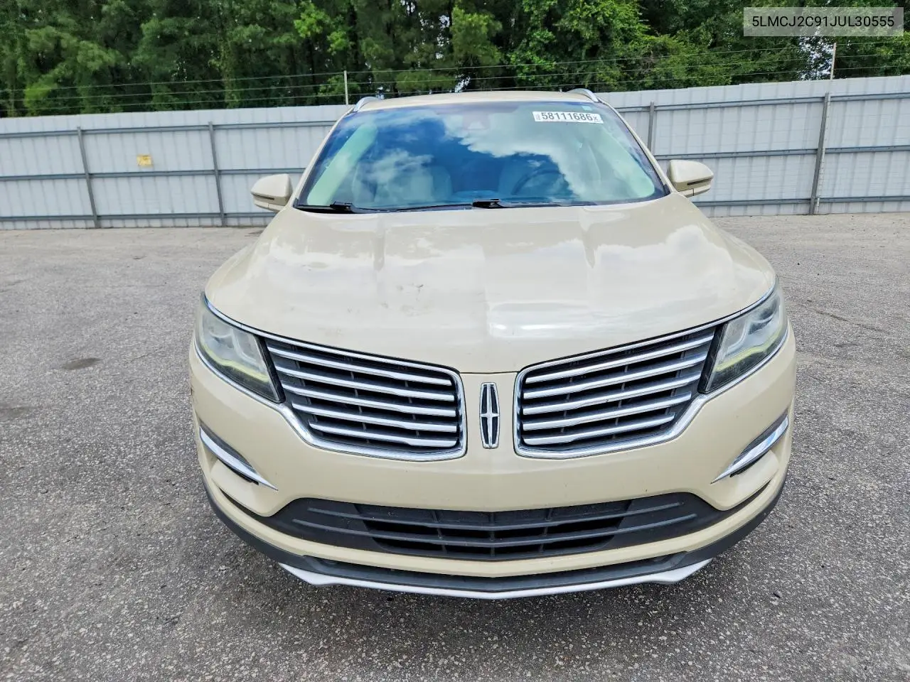 2018 Lincoln Mkc Select VIN: 5LMCJ2C91JUL30555 Lot: 58111686