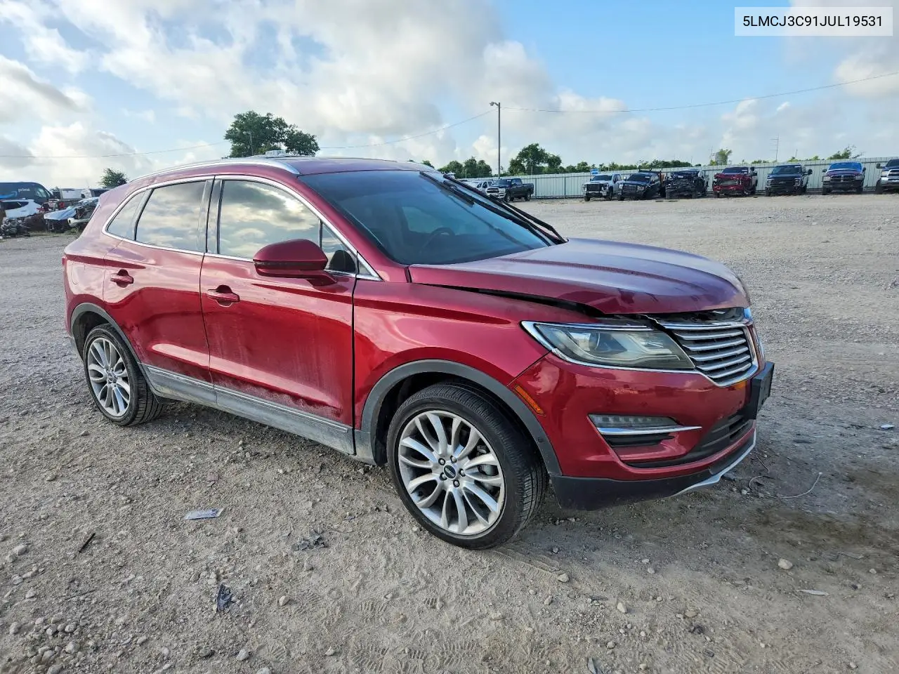 2018 Lincoln Mkc Reserve VIN: 5LMCJ3C91JUL19531 Lot: 59315286