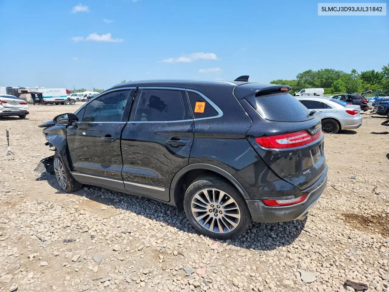 2018 Lincoln Mkc Reserve VIN: 5LMCJ3D93JUL31842 Lot: 59540176