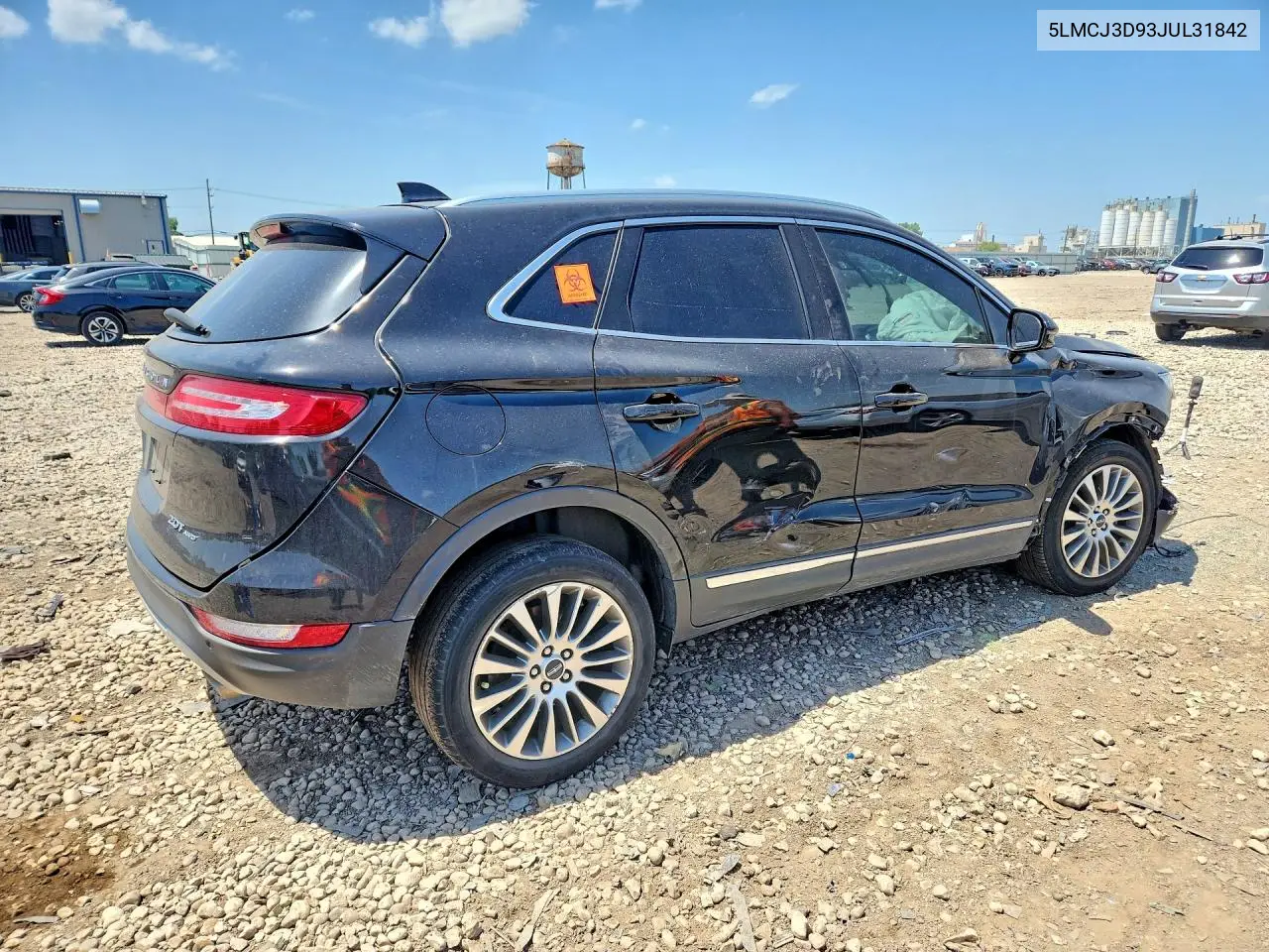 2018 Lincoln Mkc Reserve VIN: 5LMCJ3D93JUL31842 Lot: 59540176