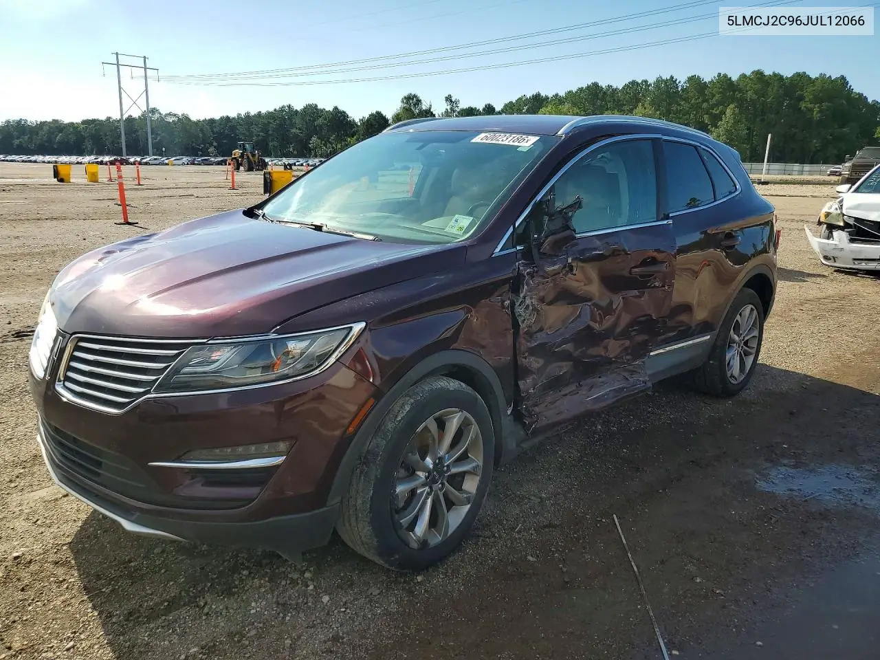 2018 Lincoln Mkc Select VIN: 5LMCJ2C96JUL12066 Lot: 60023186