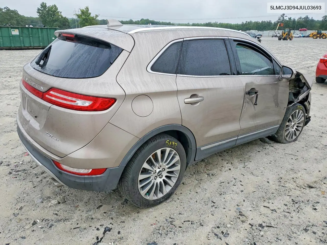 2018 Lincoln Mkc Reserve VIN: 5LMCJ3D94JUL03693 Lot: 60609066