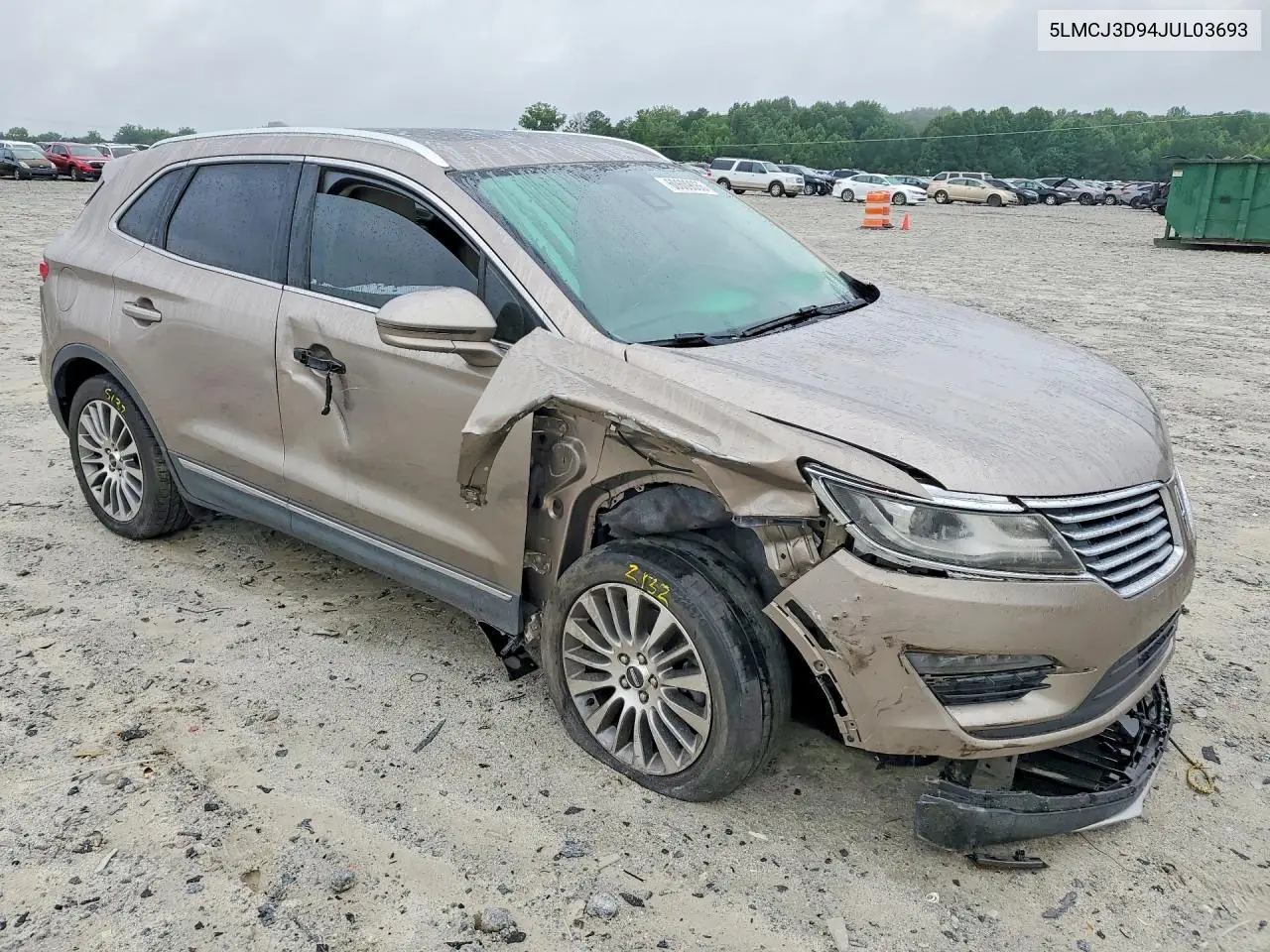 2018 Lincoln Mkc Reserve VIN: 5LMCJ3D94JUL03693 Lot: 60609066