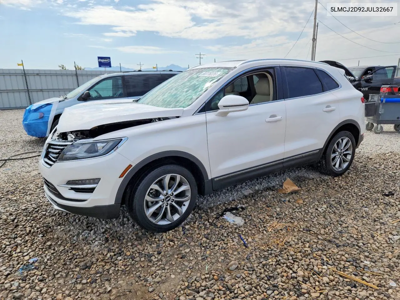 2018 Lincoln Mkc Select VIN: 5LMCJ2D92JUL32667 Lot: 60778226