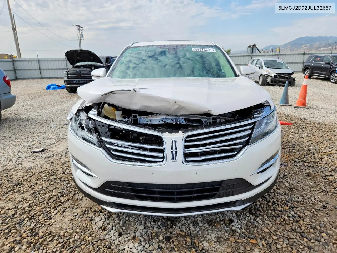 2018 Lincoln Mkc Select VIN: 5LMCJ2D92JUL32667 Lot: 60778226