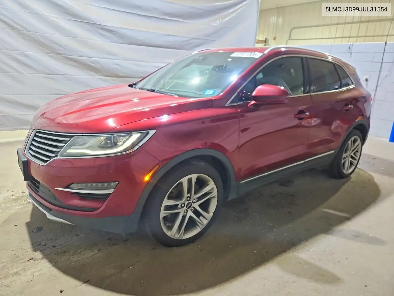 2018 Lincoln Mkc Reserve VIN: 5LMCJ3D99JUL31554 Lot: 60951006
