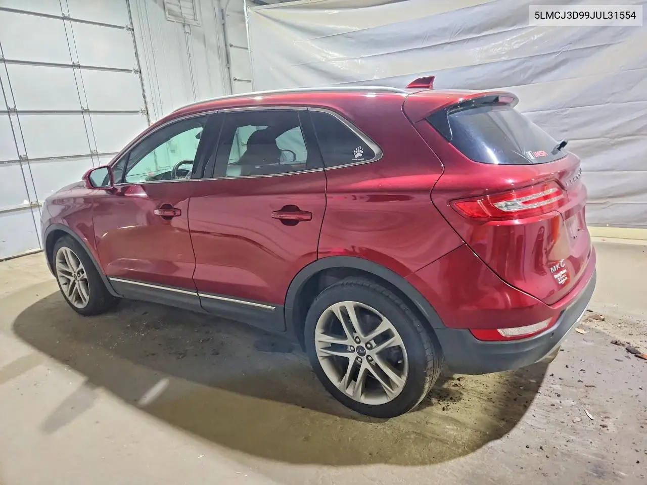 2018 Lincoln Mkc Reserve VIN: 5LMCJ3D99JUL31554 Lot: 60951006