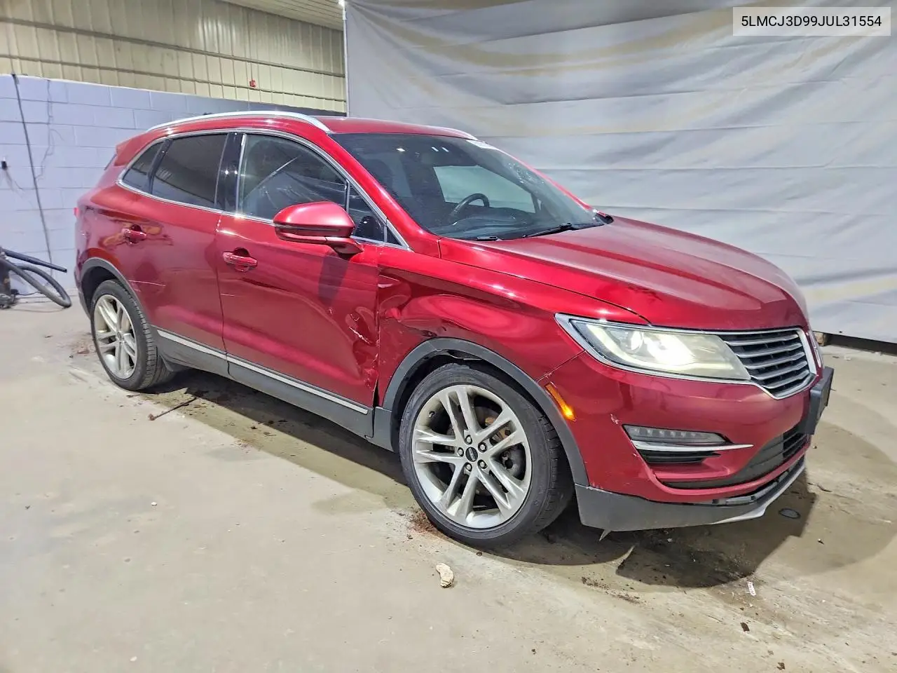 2018 Lincoln Mkc Reserve VIN: 5LMCJ3D99JUL31554 Lot: 60951006