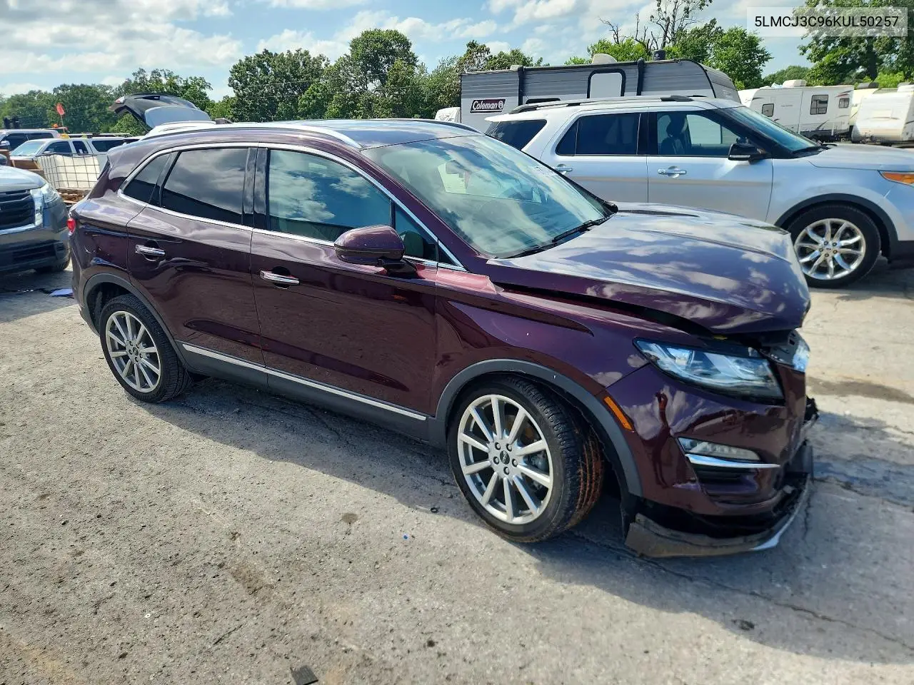 2019 Lincoln Mkc Reserve VIN: 5LMCJ3C96KUL50257 Lot: 55768046