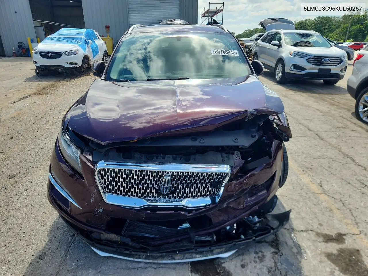 2019 Lincoln Mkc Reserve VIN: 5LMCJ3C96KUL50257 Lot: 55768046