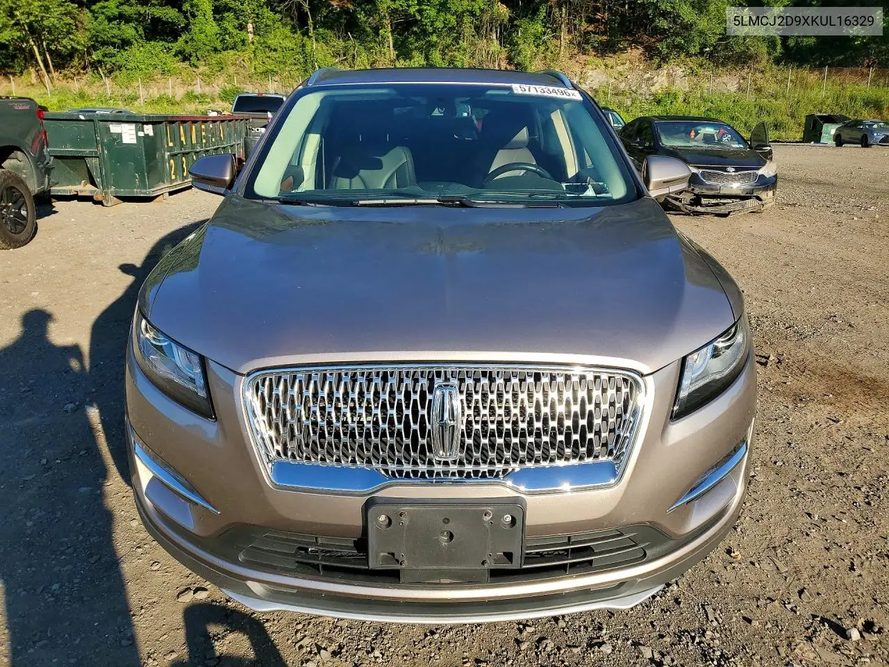 2019 Lincoln Mkc Select VIN: 5LMCJ2D9XKUL16329 Lot: 57133496