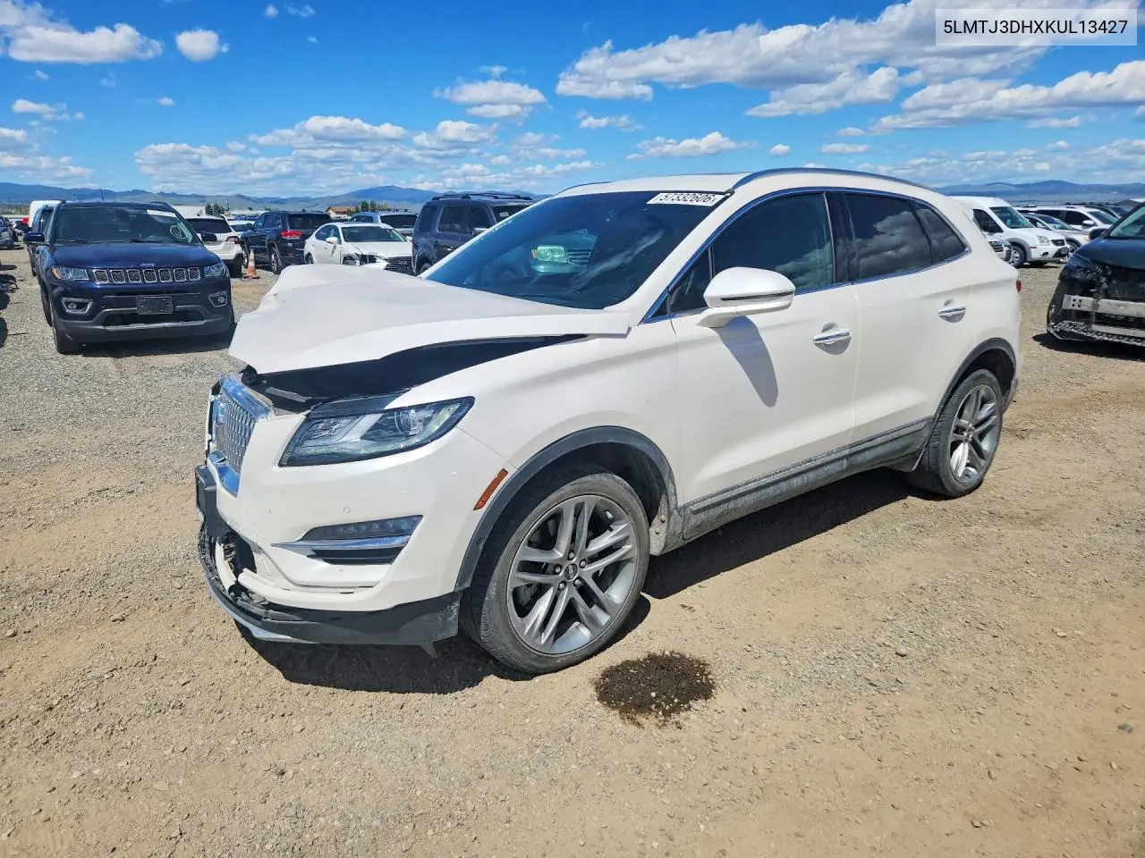 2019 Lincoln Mkc Reserve VIN: 5LMTJ3DHXKUL13427 Lot: 57332606