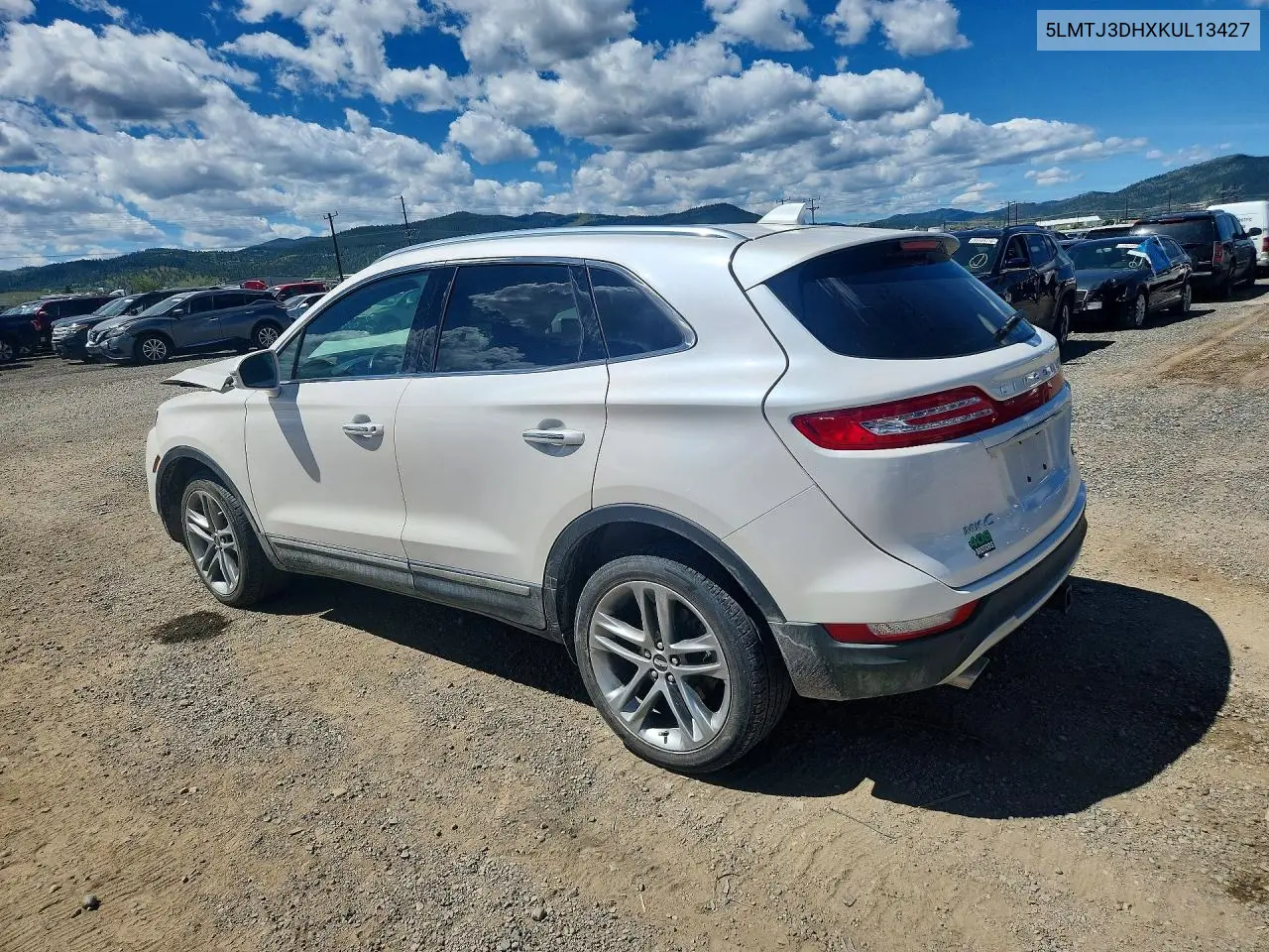 2019 Lincoln Mkc Reserve VIN: 5LMTJ3DHXKUL13427 Lot: 57332606