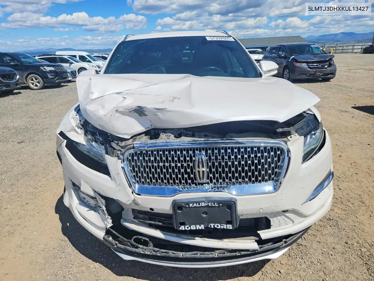 2019 Lincoln Mkc Reserve VIN: 5LMTJ3DHXKUL13427 Lot: 57332606