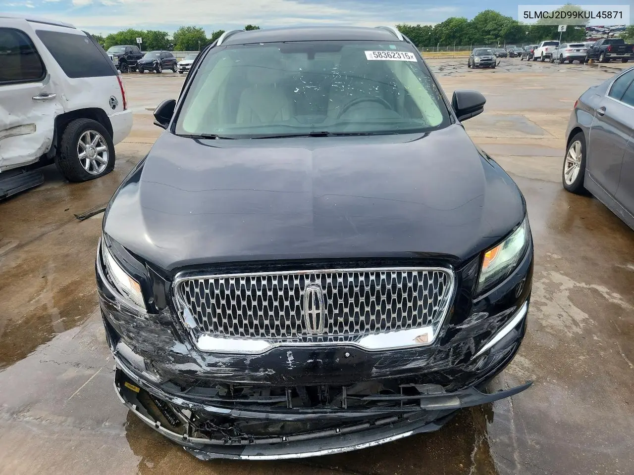2019 Lincoln Mkc Select VIN: 5LMCJ2D99KUL45871 Lot: 58362316