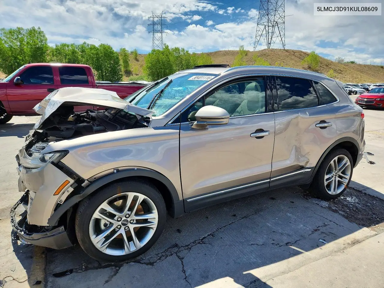 2019 Lincoln Mkc Reserve VIN: 5LMCJ3D91KUL08609 Lot: 58401116