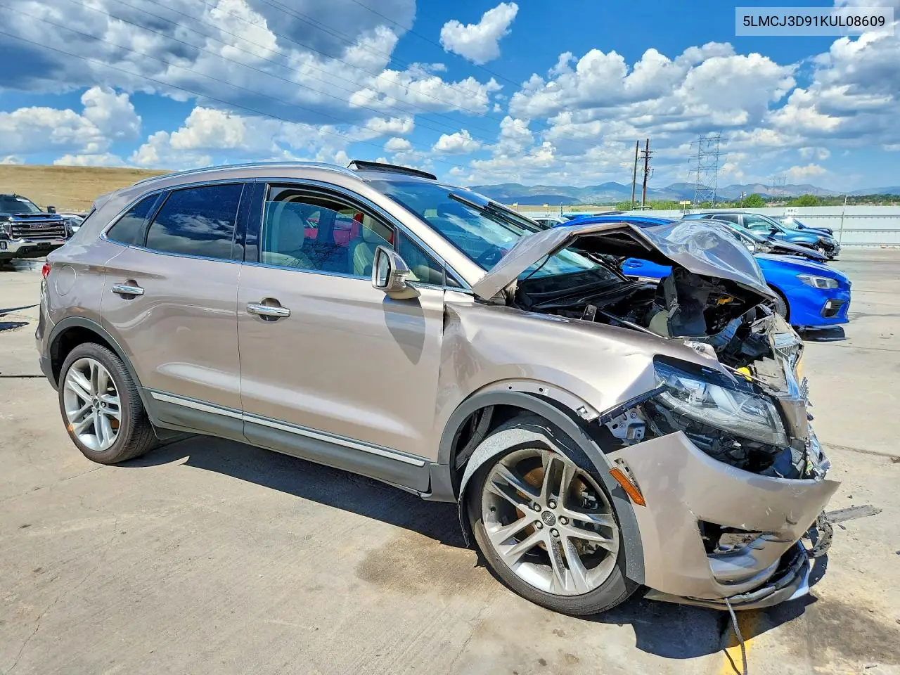 2019 Lincoln Mkc Reserve VIN: 5LMCJ3D91KUL08609 Lot: 58401116