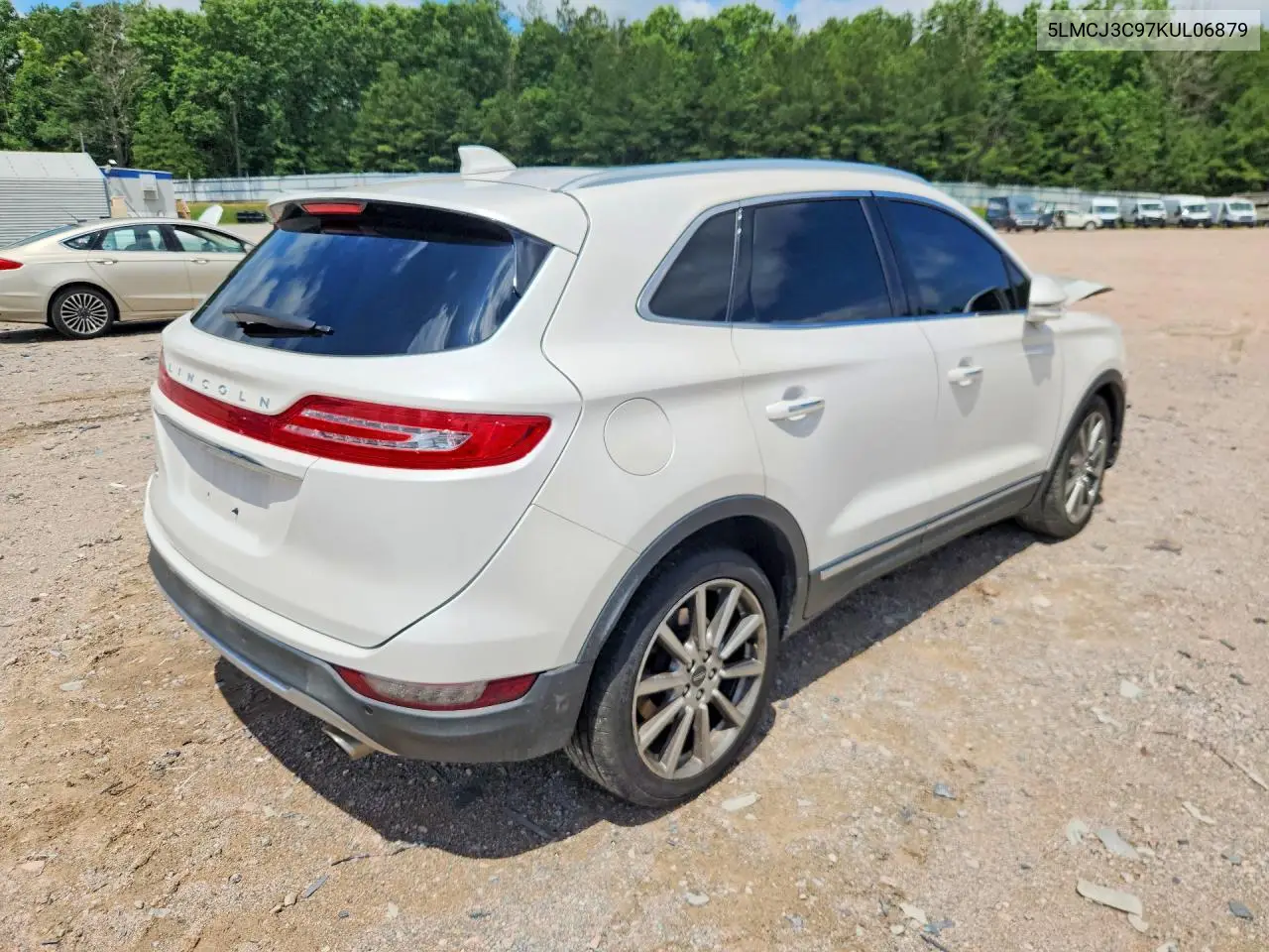 2019 Lincoln Mkc Reserve VIN: 5LMCJ3C97KUL06879 Lot: 58847156