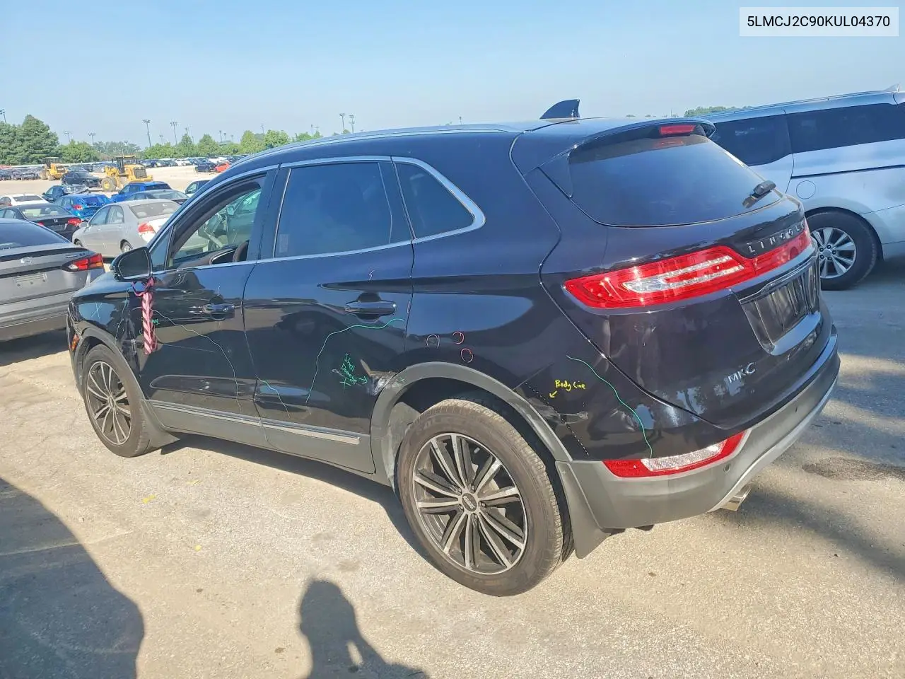2019 Lincoln Mkc Select VIN: 5LMCJ2C90KUL04370 Lot: 60880536
