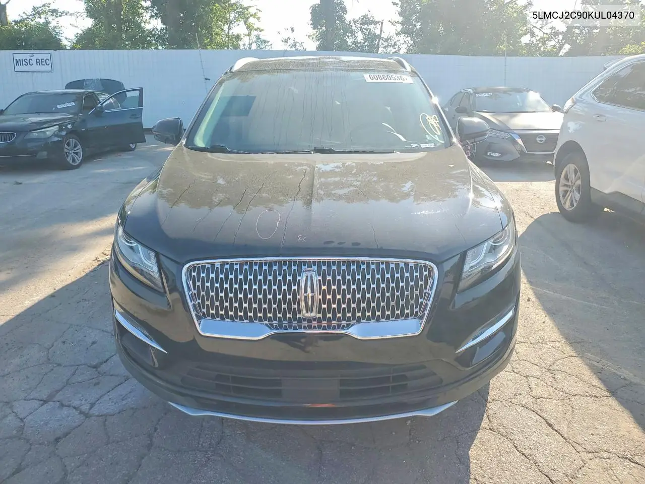 2019 Lincoln Mkc Select VIN: 5LMCJ2C90KUL04370 Lot: 60880536