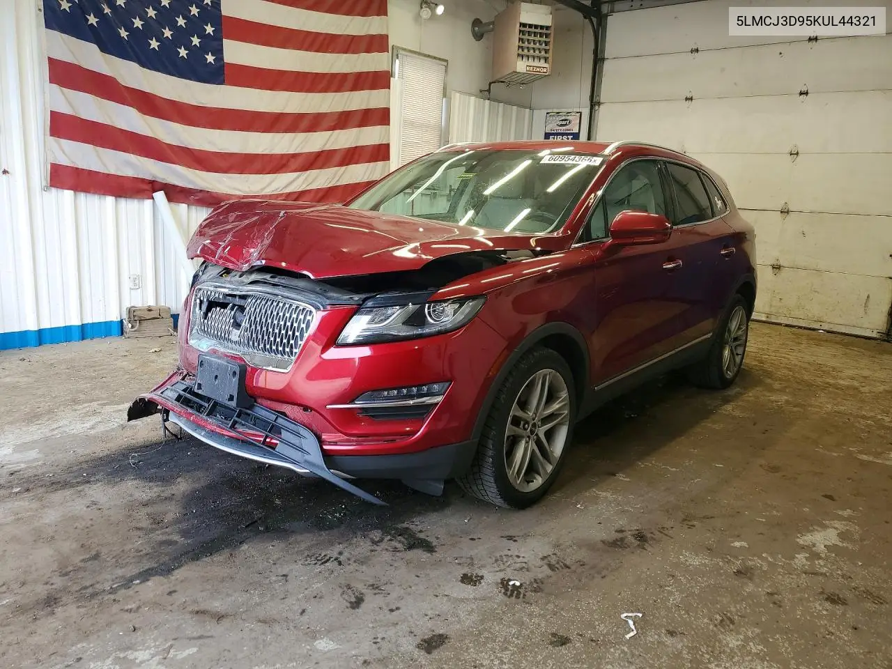 2019 Lincoln Mkc Reserve VIN: 5LMCJ3D95KUL44321 Lot: 60954366
