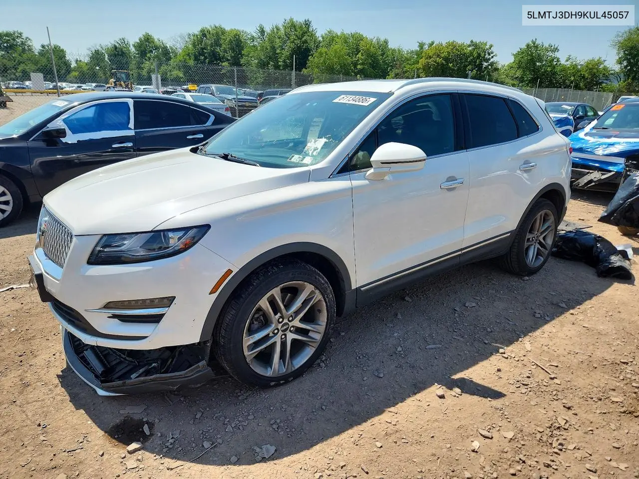 2019 Lincoln Mkc Reserve VIN: 5LMTJ3DH9KUL45057 Lot: 61134886