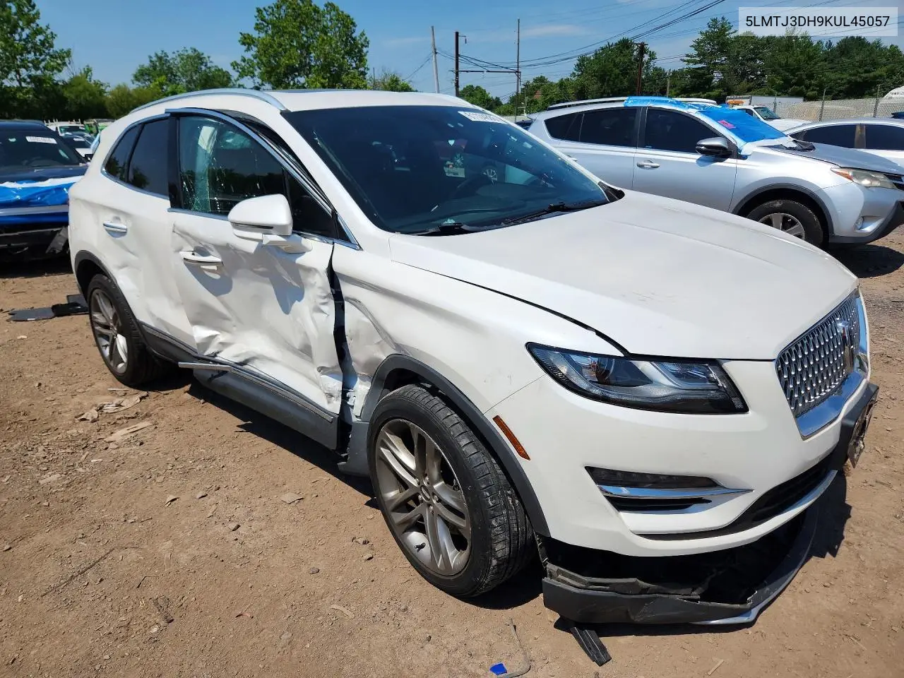 2019 Lincoln Mkc Reserve VIN: 5LMTJ3DH9KUL45057 Lot: 61134886