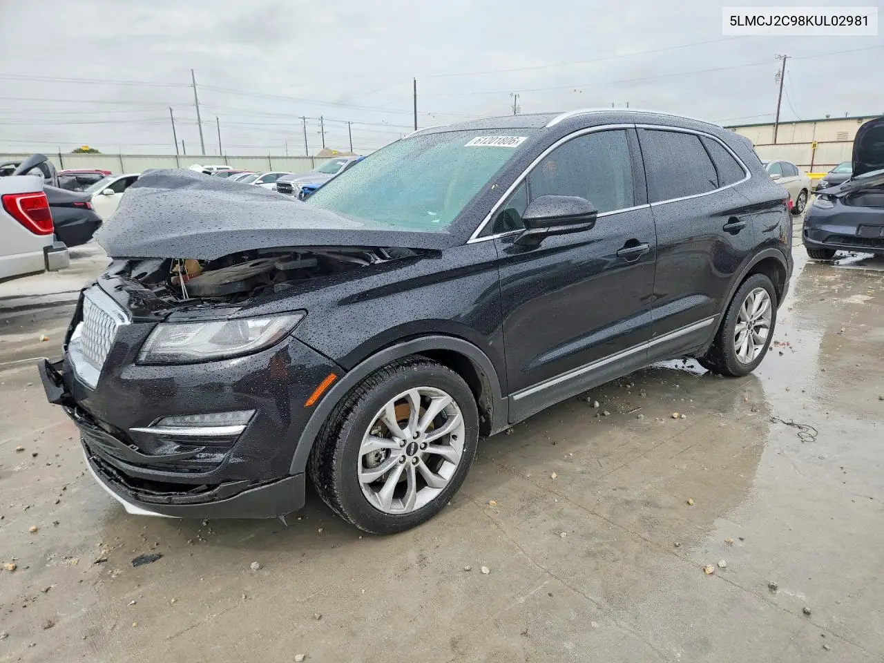 2019 Lincoln Mkc Select VIN: 5LMCJ2C98KUL02981 Lot: 61201806