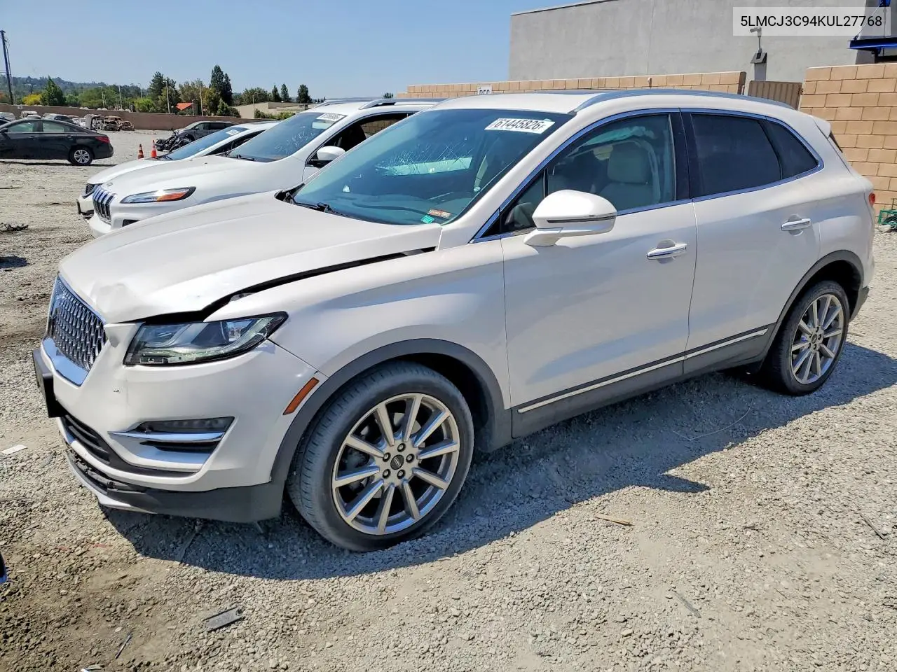 2019 Lincoln Mkc Reserve VIN: 5LMCJ3C94KUL27768 Lot: 61445826