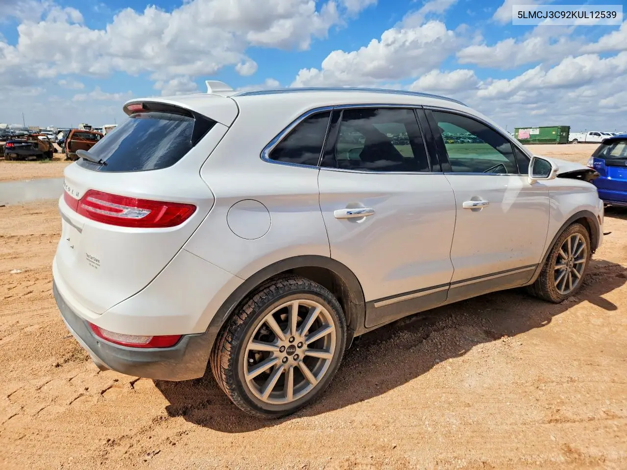 2019 Lincoln Mkc Reserve VIN: 5LMCJ3C92KUL12539 Lot: 61787406