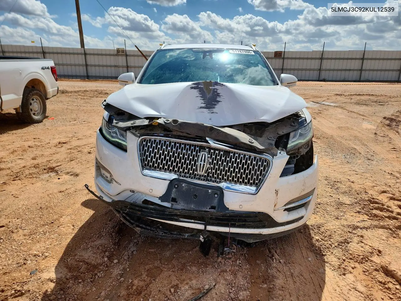 2019 Lincoln Mkc Reserve VIN: 5LMCJ3C92KUL12539 Lot: 61787406