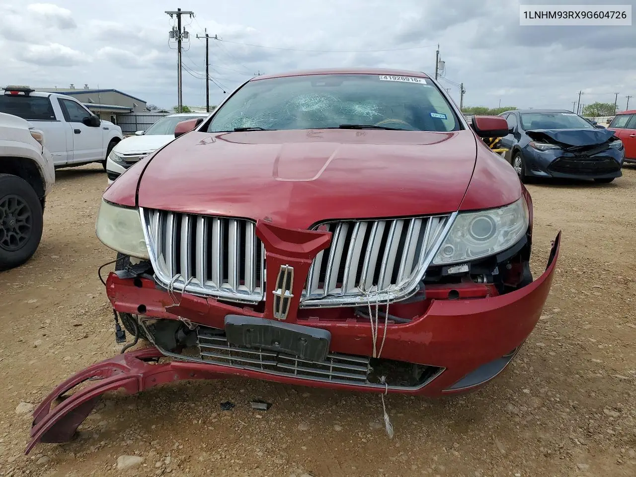2009 Lincoln Mks VIN: 1LNHM93RX9G604726 Lot: 41926916