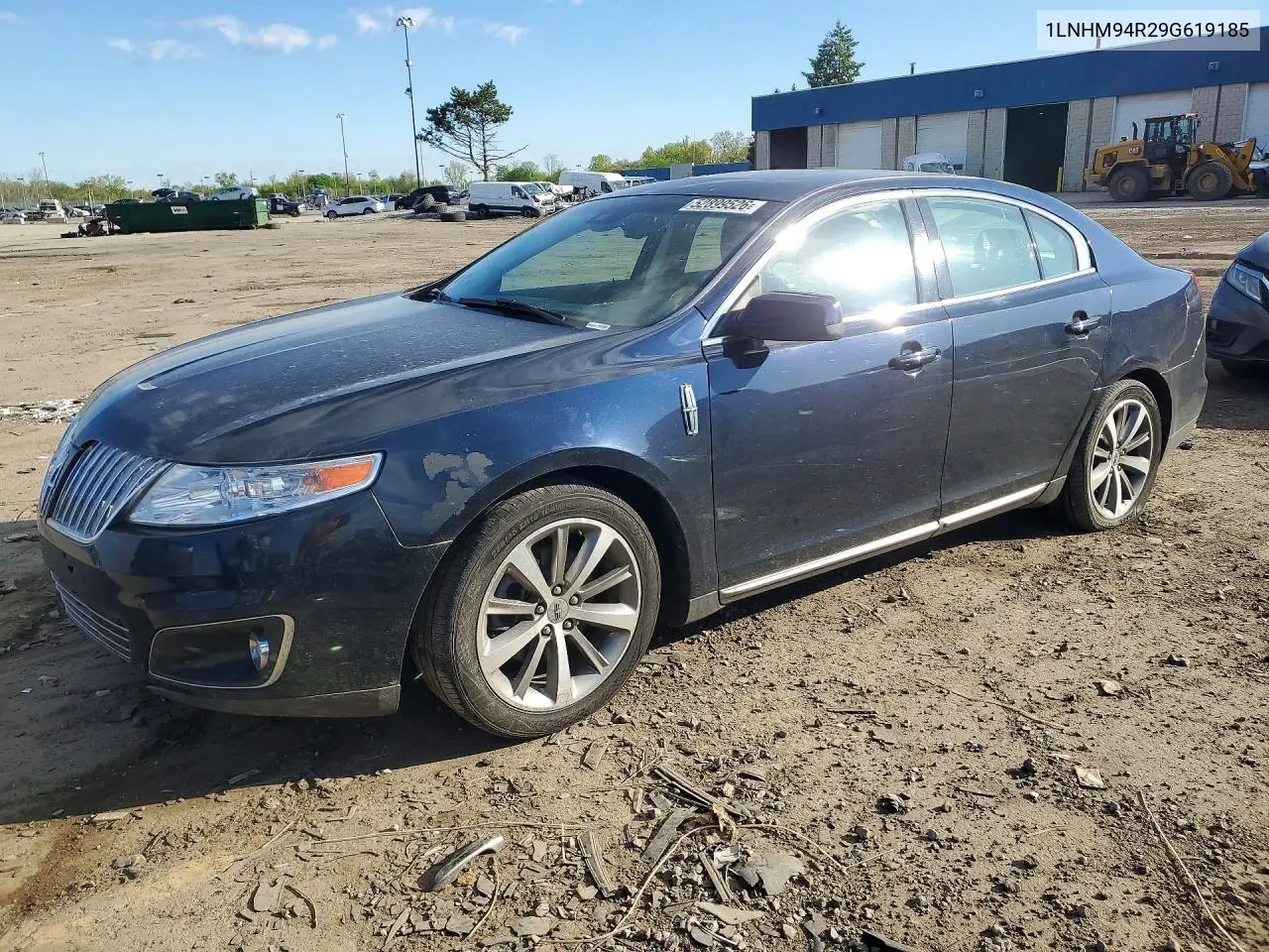 2009 Lincoln Mks VIN: 1LNHM94R29G619185 Lot: 52899526