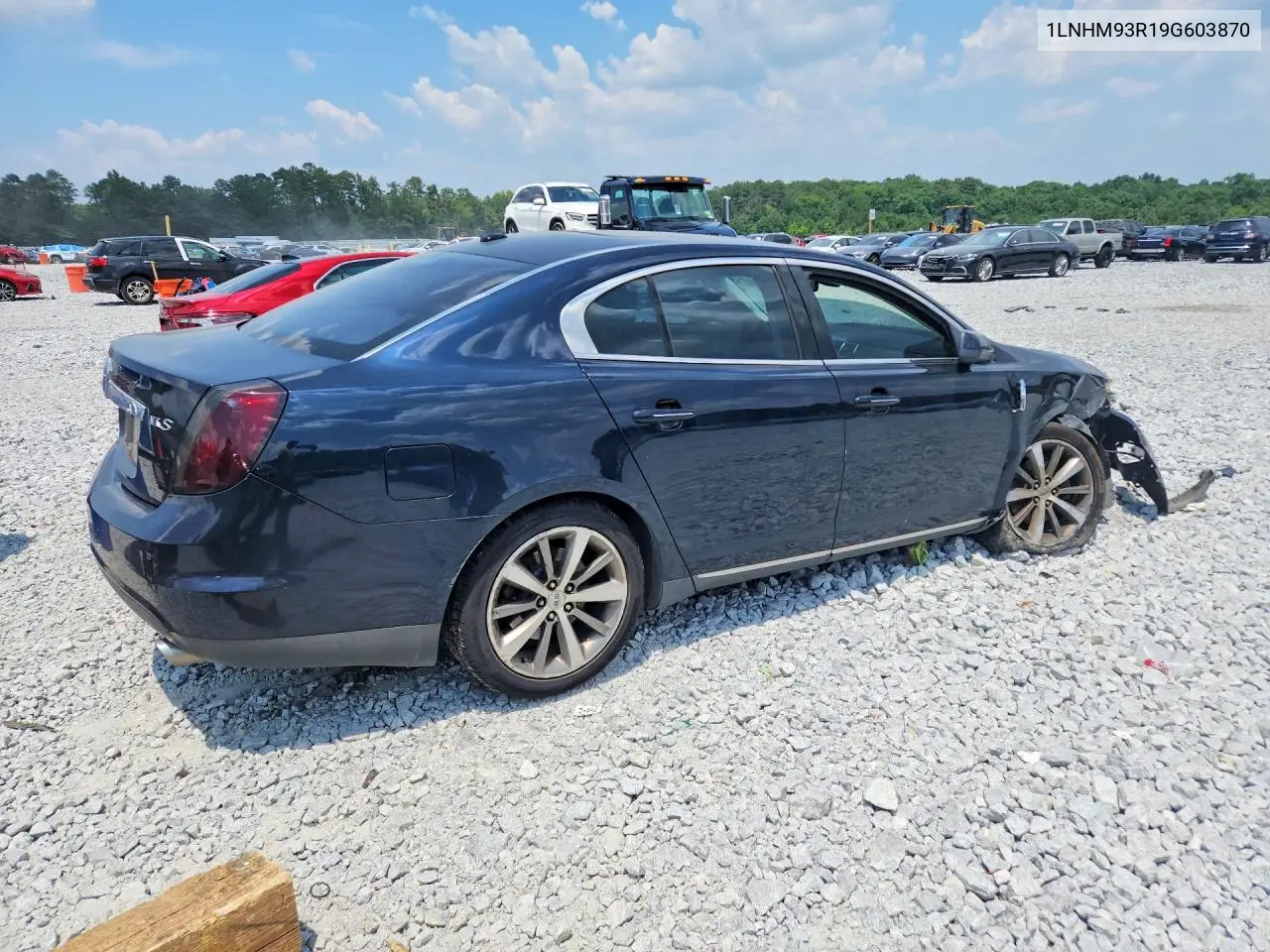 2009 Lincoln Mks VIN: 1LNHM93R19G603870 Lot: 59839116