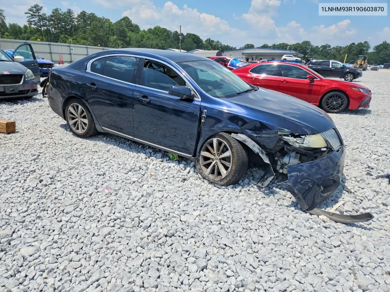 2009 Lincoln Mks VIN: 1LNHM93R19G603870 Lot: 59839116