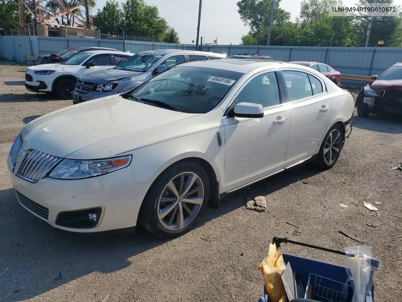 2009 Lincoln Mks VIN: 1LNHM94R19G610672 Lot: 60649186