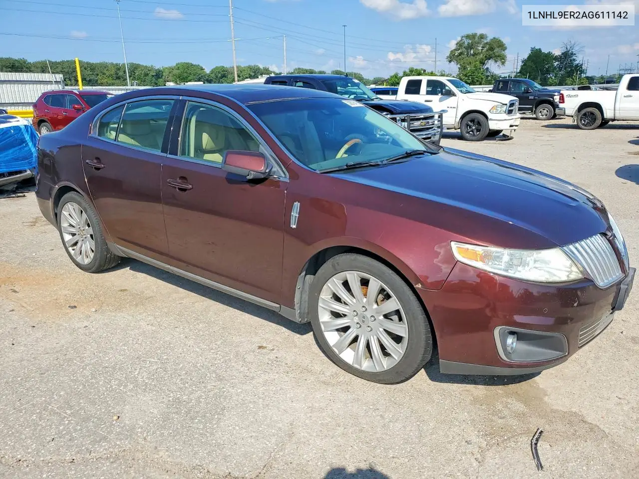 2010 Lincoln Mks VIN: 1LNHL9ER2AG611142 Lot: 59879416