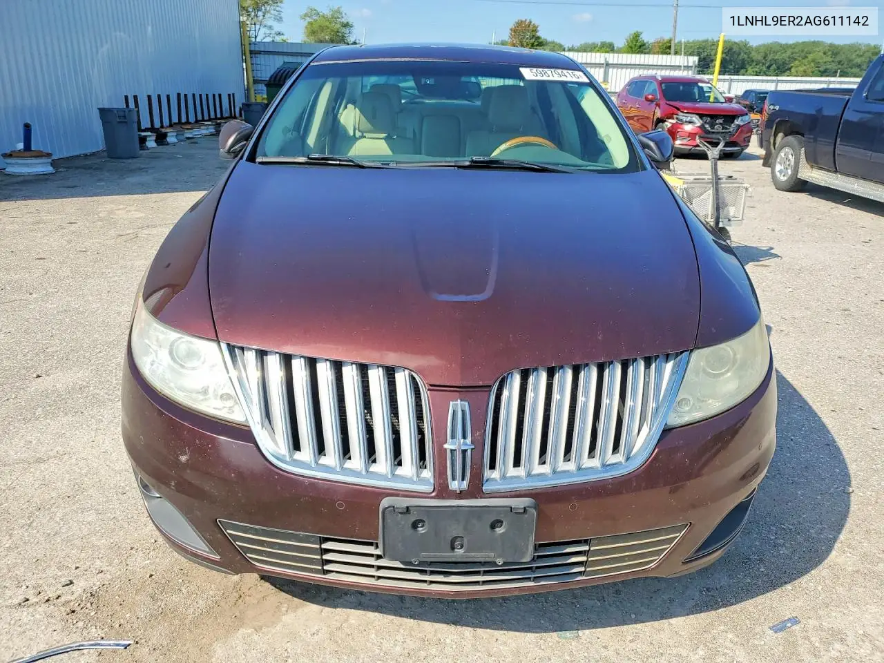 2010 Lincoln Mks VIN: 1LNHL9ER2AG611142 Lot: 59879416
